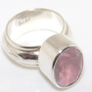 Sterling Rose Quartz ring Silpada
